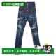 潮奢 舒适时尚 Dsquared2 男士 1h可退 blue蓝色 二次方 牛仔长裤