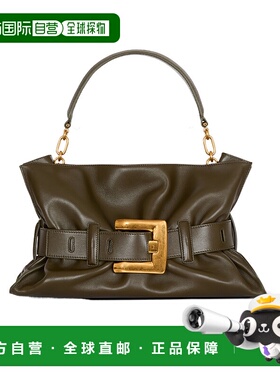 BALMAIN 女士斜挎包 GN1KK990LSAX7DT SS2026 绿色 中号 Anthem