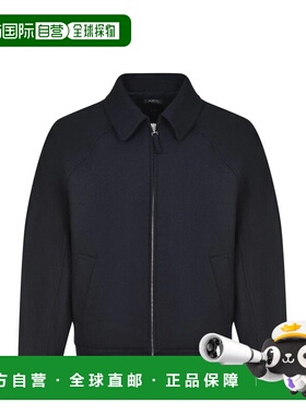 A.P.C. 男士外套 WVBEBH32011IAK AW2025 黑色 衬衫式休闲夹克