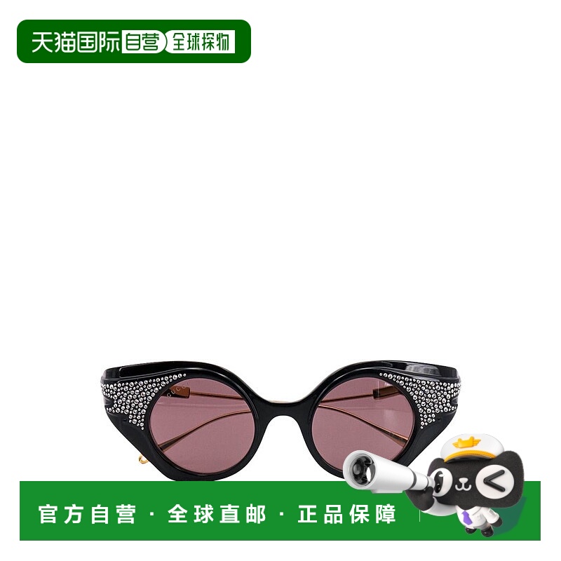 1h可退 GUCCI 女士眼镜 733370J07411023 SS2024 灰色 Cat-Eye Su