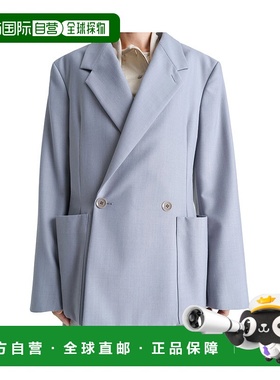 LEMAIRE 女士西服 JA1073LF414BL720 SS2025 灰色 双排扣西装外套