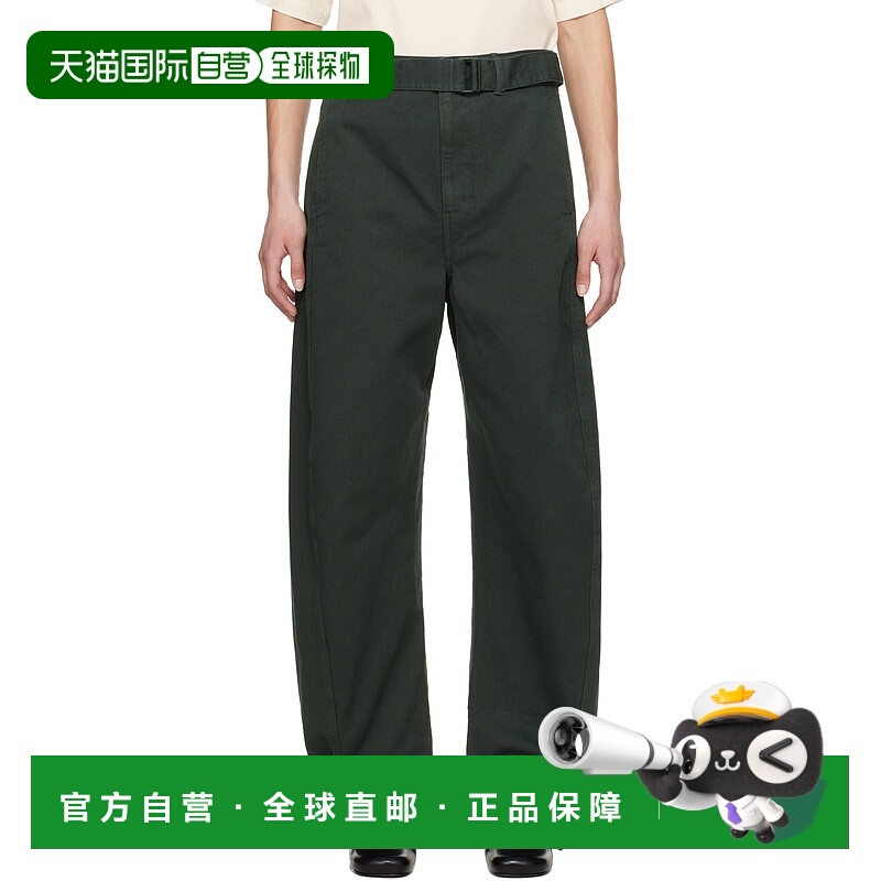 1小时内可退 潮奢 Lemaire 女士 海军蓝 Twisted Belted 牛仔裤 P