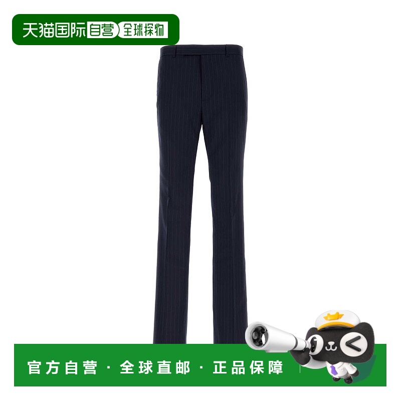 1h可退 潮奢 Givenchy 纪梵希 男士 条纹初剪羊毛正装西裤 BM51H5