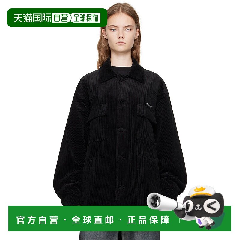 1h可退 潮奢 We11Done 女士 黑色四袋夹克 WDJP224054U