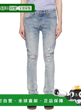 1h可退 潮奢 Ksubi 男士 蓝色 Van Winkle Skyhigh Trashed 牛仔