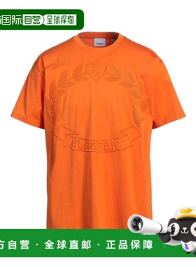 1h可退 潮奢 Burberry 巴宝莉 男士 T恤 orange橙色 舒适时尚