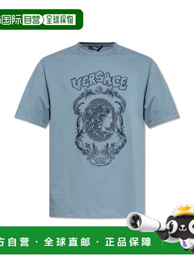 VERSACE 男士T恤 10133021A143571VF00 SS2025 蓝色范思哲