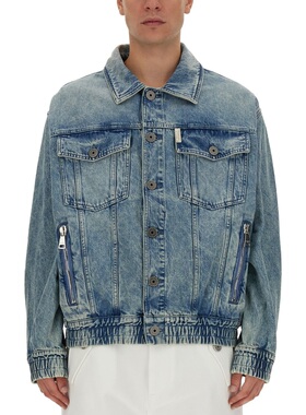BALMAIN 男士外套 BH1TC251 AW2023 蓝色夹克