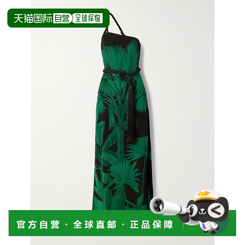 1h可退 潮奢 JOHANNA ORTIZ 女士 Exceptional Joy 束带精饰印花