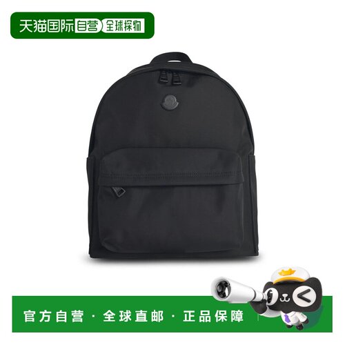 1h可退 MONCLER 男士双肩包 09A5A00009M7755999 AW2025 黑色背包