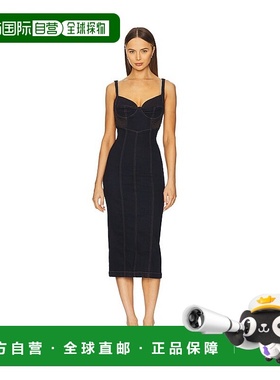 1h可退 潮奢 Free People 自由人 女士 x Caitlin 牛仔中长连衣裙