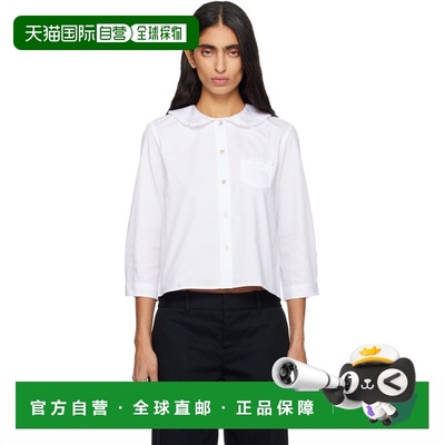 1h可退 潮奢 Sandy Liang 女士 白色 Buell 衬衫 F25T094F179