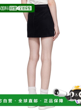 A.P.C. 女士半身裙 COHHOF06093IAU SS2025 黑色 腰带环半身裙