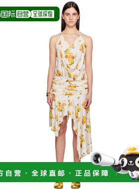 1h可退 潮奢 Acne Studios 艾克妮 女士 白色 & 橙色束带连衣裙 A