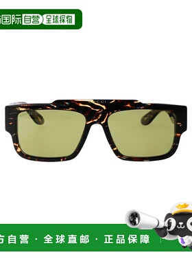 1h可退 GUCCI 男士太阳镜 GG1460S002 AW2025 绿色 全框太阳镜