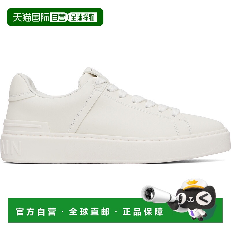 1h可退 潮奢 Balmain 巴尔曼 男士 白色 B-Court 运动鞋 GM1VI288