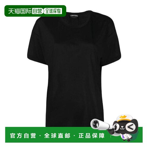 TOM FORD 女士T恤 TSJ383FAX025LB999 SS2024 黑色