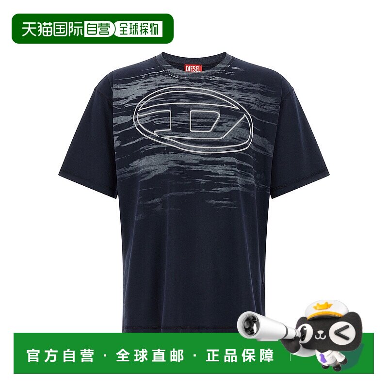 DIESEL 男士T恤 A186530AGCA81E AW2025 黑色 T-Boxt-T5 T-Shirt