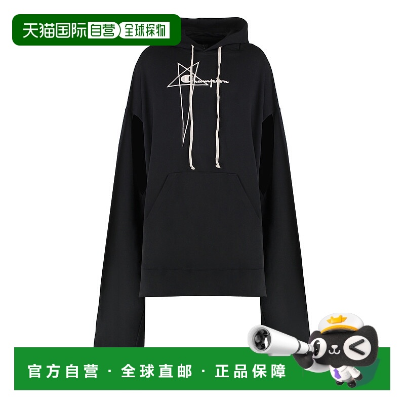 1h可退 RICK OWENS 男士针织衫 CM02C9402CHFE09 SS2025 黑色