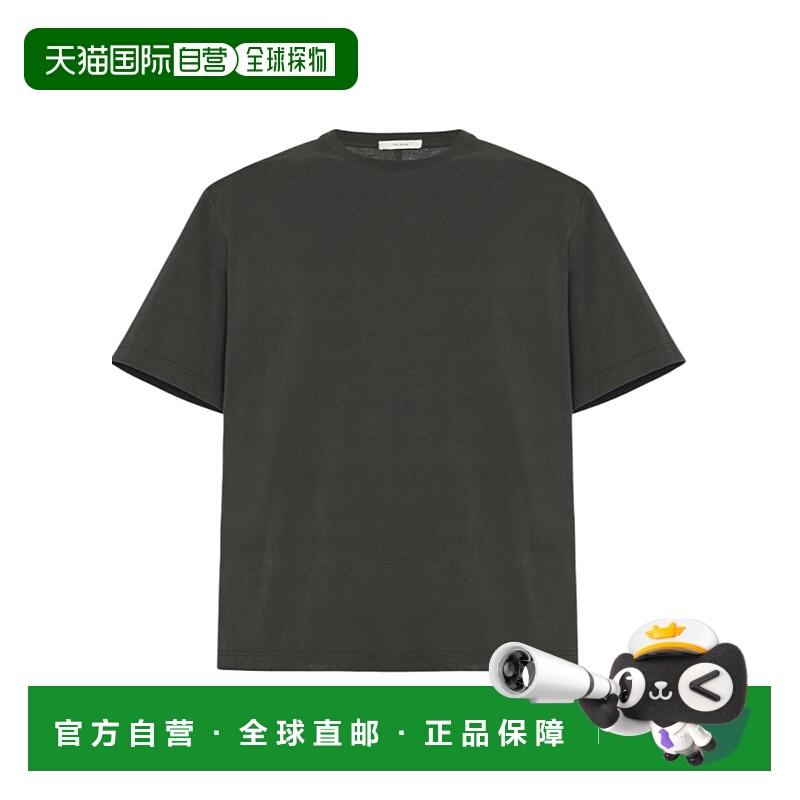 1h可退 THE ROW 男士T恤 381K291DVT CO 黑色 圆领短袖T恤