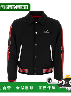 AMIRI 男士夹克 AMOUVY1009BLACKRED CO 黑色 Black wool blend b