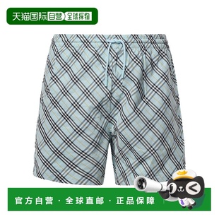 81052451 泳装 SS2025 灰色 BURBERRY 格纹泳裤 男士