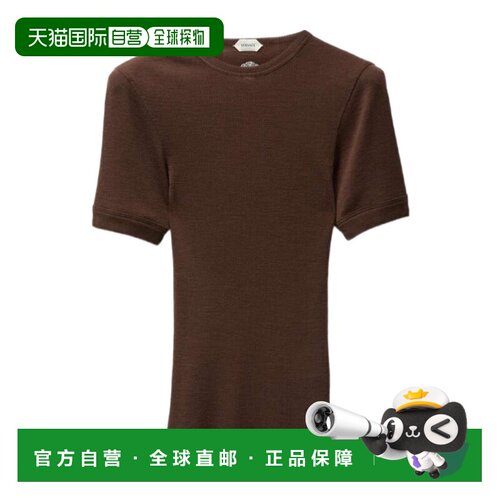 VERSACE 女士T恤 10245061A175481N380 CO 棕色 短袖T恤