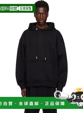 1h可退 潮奢 Wooyoungmi 吴阳米 男士 黑色 Swaying Flower 连帽