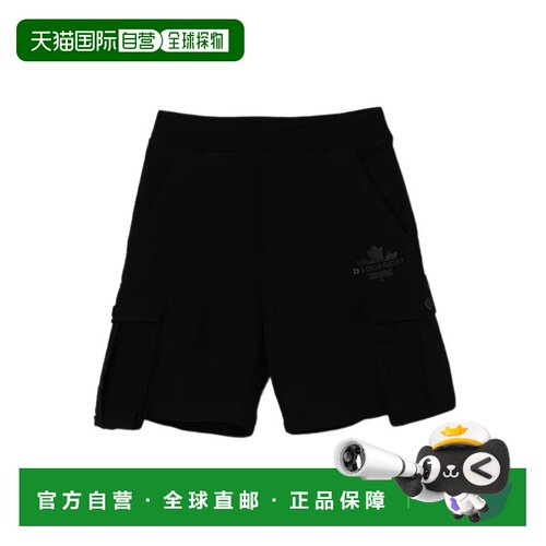 DSQUARED2 男童短裤 DQ2720D0AC6DQ900 SS2026 黑色