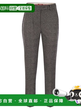 MAX MARA 女士休闲裤 6786014206001 AW2024 黑色 腰带环休闲裤