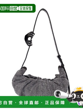 DIESEL 女士单肩包 X10479P8641T8013 AW2025 灰色 GRAB HOBO SMA