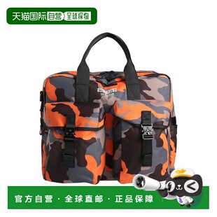 潮奢 Dsquared2 二次方 男士 手袋 orange橙色 舒适时尚双肩包