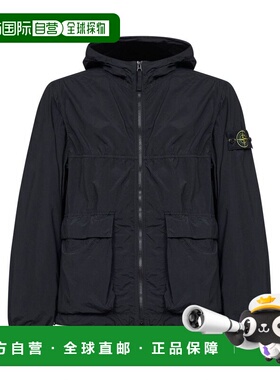 1h可退 潮奢 Stone Island 石头岛 男士 徽标贴饰拉链夹克 L1S154