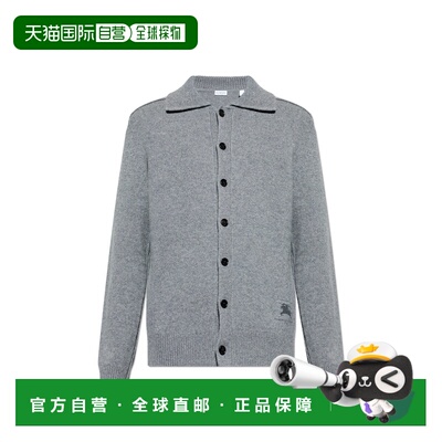 1h可退 BURBERRY 男士针织衫 8118319A1345GREY SS2026 灰色
