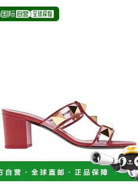 VALENTINO 女士凉鞋 2W0S0EP5CWSV6H SS2024 红色 铆钉高跟凉鞋