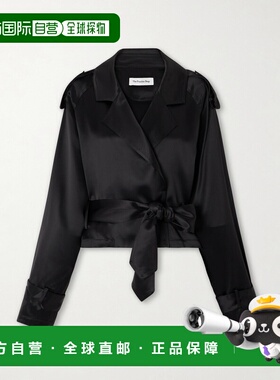1h可退 潮奢 The Frankie Shop 女士 Simona 束带缎面夹克 TRFS21