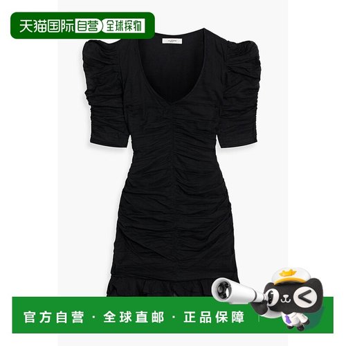 1h可退 潮奢 ISABEL MARANT 女士 Sireny 褶皱棉纱迷你连衣裙 RO2