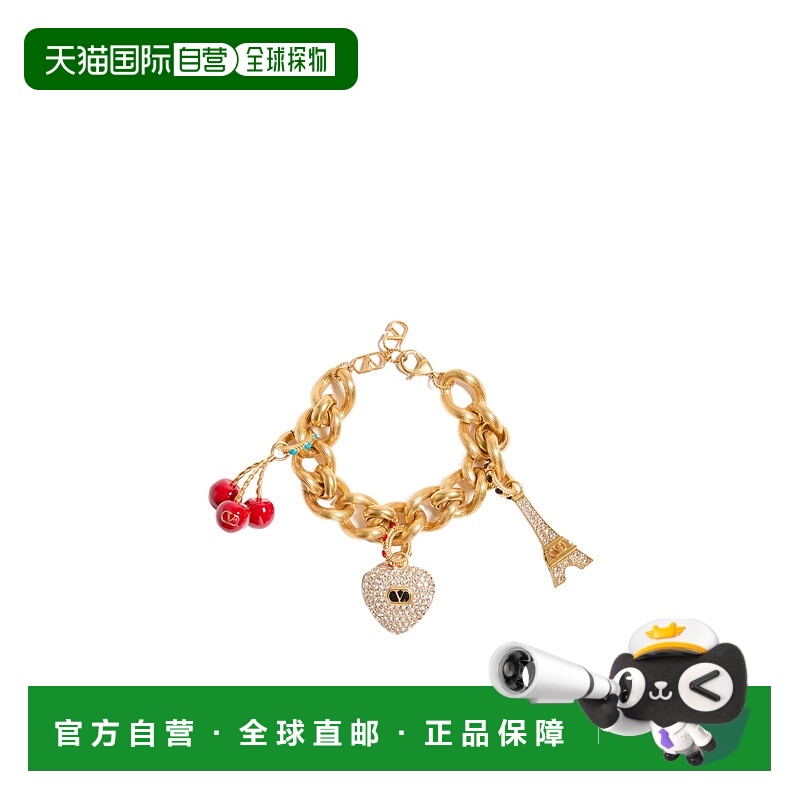 VALENTINO 女士手链手镯 WJ0AM5VTID4B AW2025 金色 坠饰手链