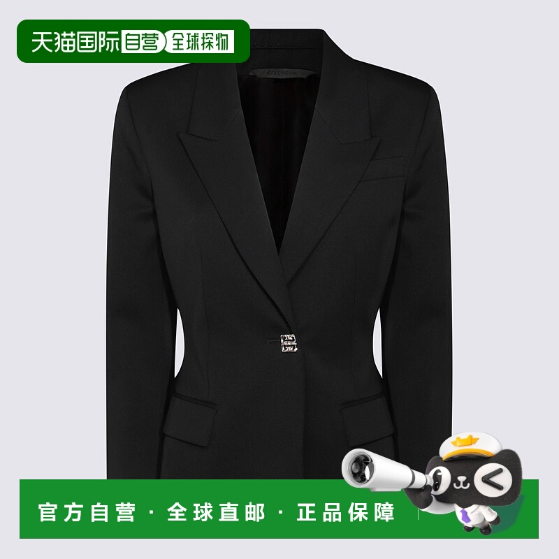 1h可退 GIVENCHY 女士西服 BW30JM15CT001 AW2024 黑色 Wool jack