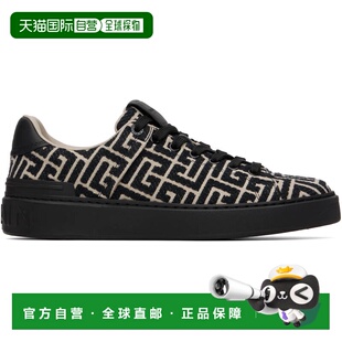 1h可退 潮奢 Balmain 巴尔曼 男士 黑色 & 米色 Monogram Jacquar