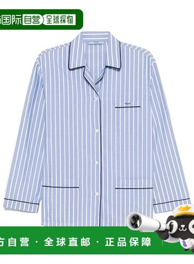 PRADA 女士衬衫 P482HR16BWSOOOF0013 AW2024 蓝色长袖