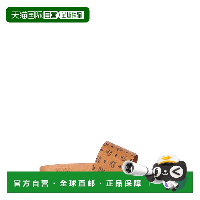 1h可退 潮奢 MCM 女士 徽标拖鞋 MESCAMM11 brown棕色 舒适时尚