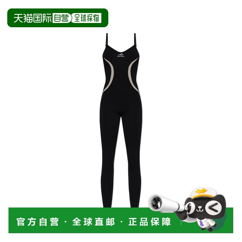 BALENCIAGA 女士连体衣 A0023VTUVN71001 SS2026 黑色吊带背带裤