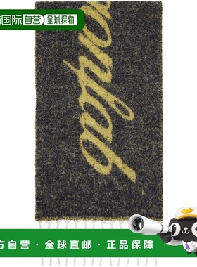 1h可退 潮奢 EGONLAB. 男士 黑色 & 黄色 Egonic 围巾 AW24SC001