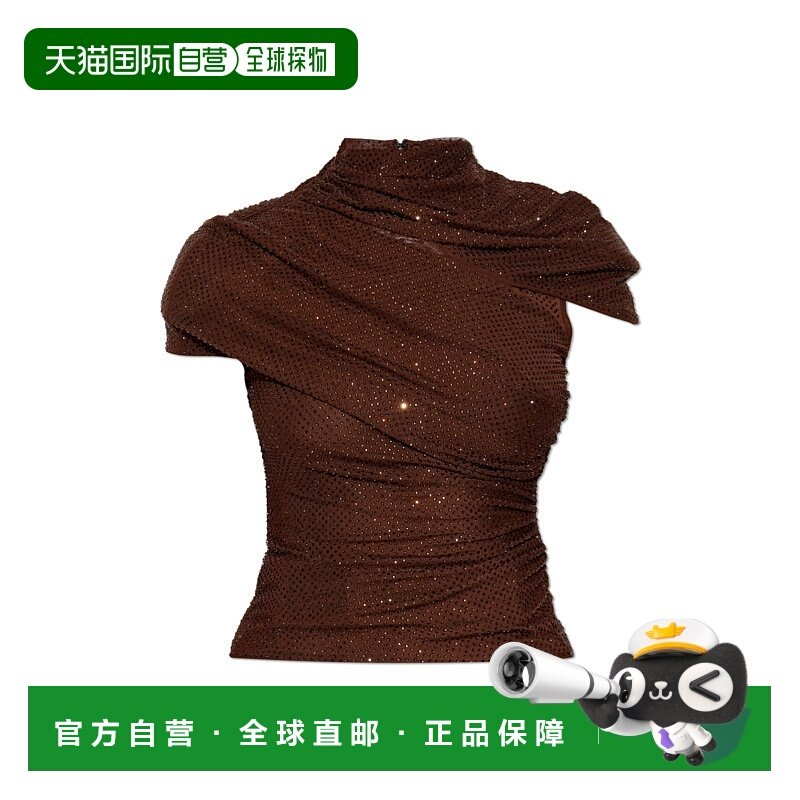 1h可退 SELF-PORTRAIT 女士背心吊带 AW25087TABR0BROWN AW2025