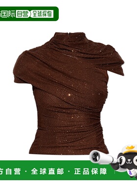 1h可退 SELF-PORTRAIT 女士背心吊带 AW25087TABR0BROWN AW2025