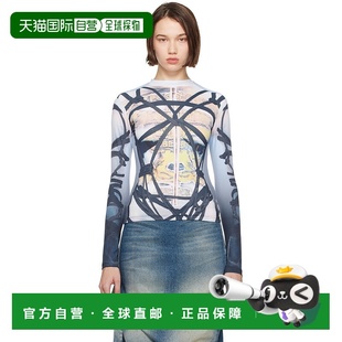 Bondage 长袖 Fitted Print 蓝色 女士 PROJECT 潮奢 1h可退