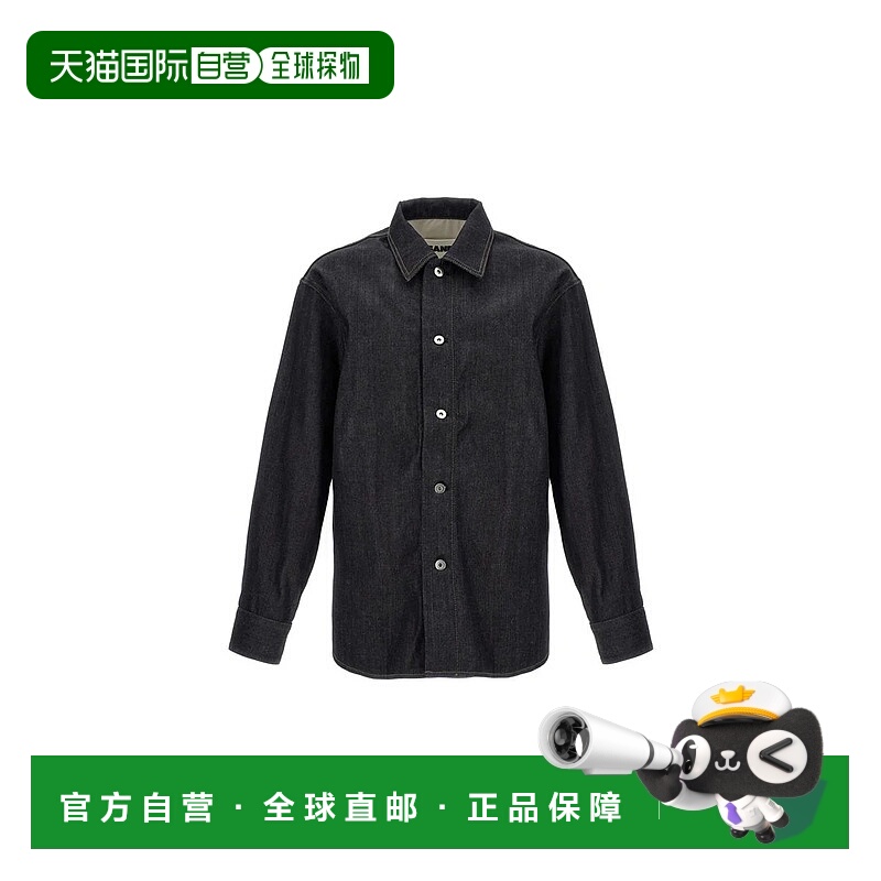 JIL SANDER 男士衬衫 J23DL0101J45041405-5 CO 黑色