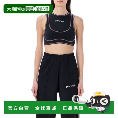 PALM ANGELS 女士T恤 PWVO022S23FAB0031001 SS2024吊带背心