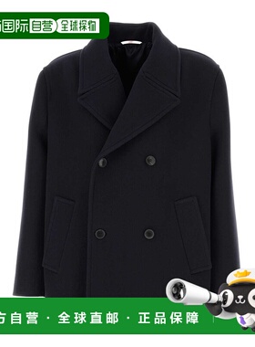 VALENTINO 男士外套 VCJJ00A8Y598 AW2024 蓝色 长袖大衣男装